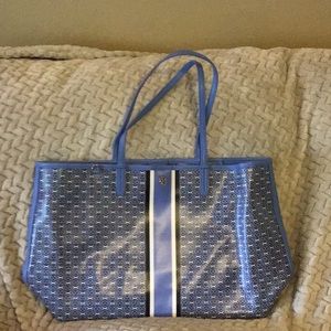 Tory Burch Blue Gemini Link Tote